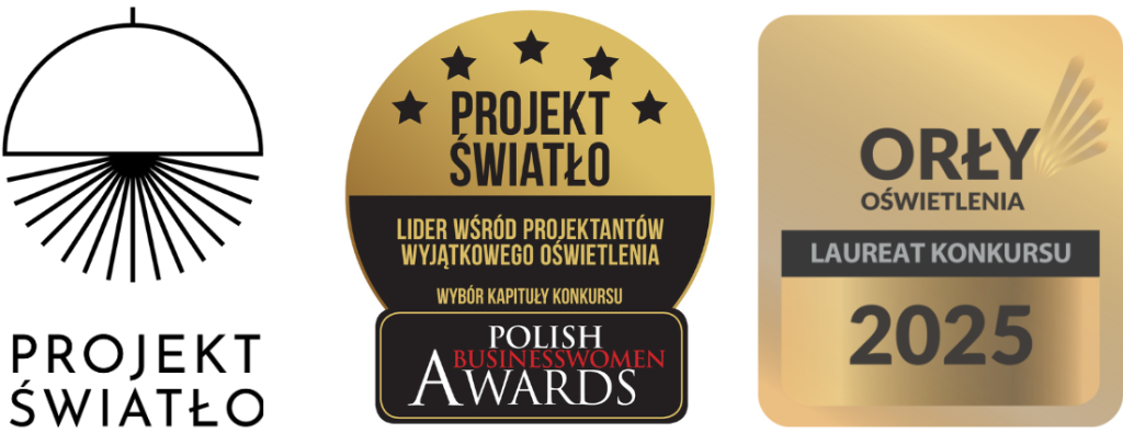 Stopka LOGO PROJEKT ŚWIATŁO + nagrody, wyróżnienia